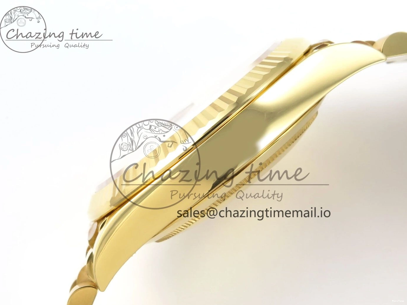 MiroTime 0320 Packable Day Date 40 YG 228238 THBF 1:1 Best Edition Black Crystal Dial on President Bracelet VR3255 V3 (Gain Weight) 378